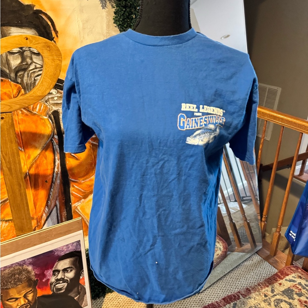 Reel Legends Blue Short Sleeve Tee Vibrant Casual Wear